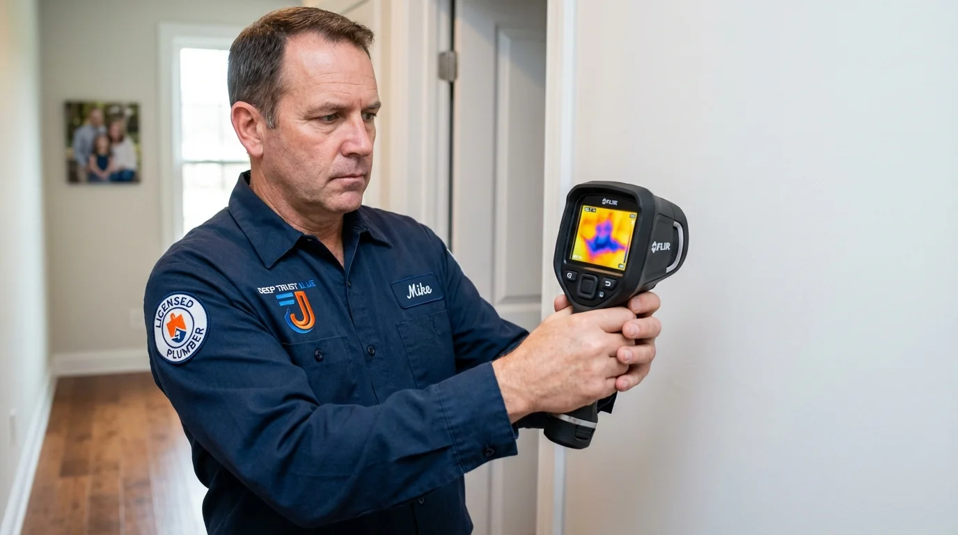 Thermal imaging leak detection by Johns Plumbing LLC in Quanah